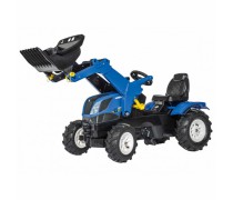 Minamas traktorius su kaušu vaikams nuo 3 iki 8 m. | rollyFarmtrac New Holland | Rolly Toys 611270